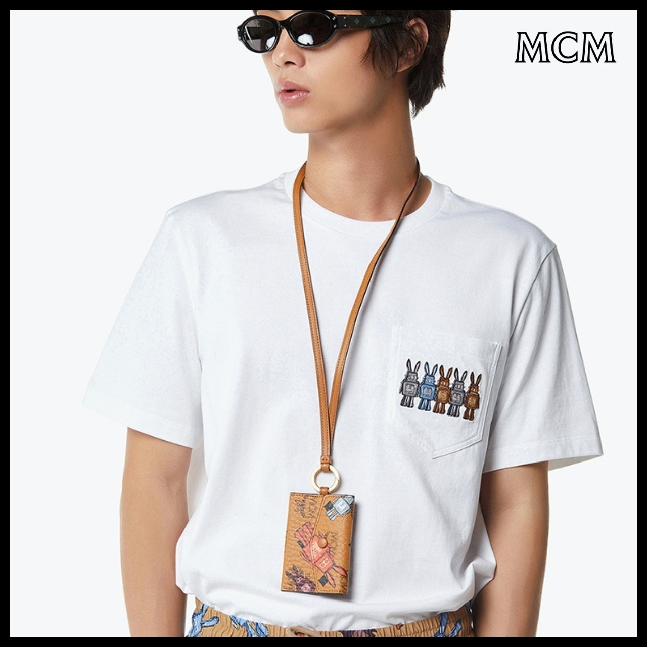 【MCM】Aren rabot visetos lanyard ID wallet