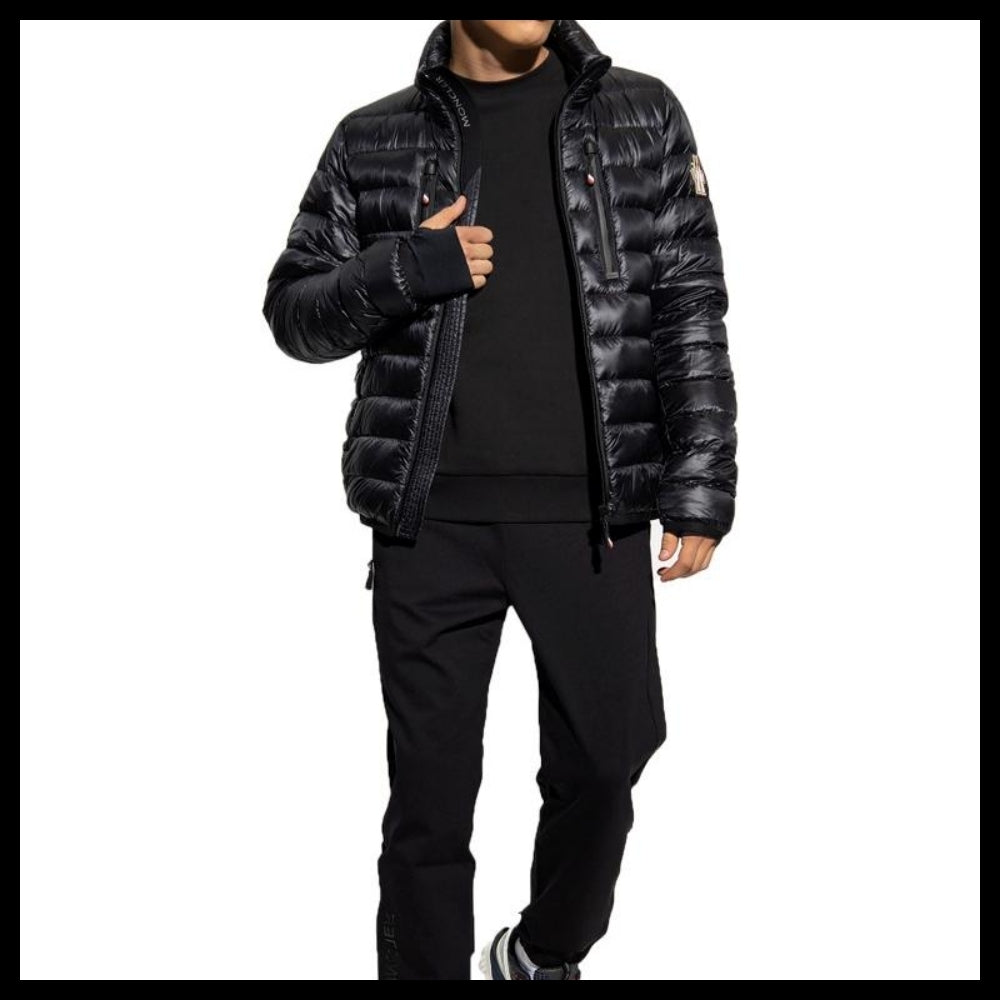 【MONCLER】Hers Grenoble Logo Lightweight Puffer