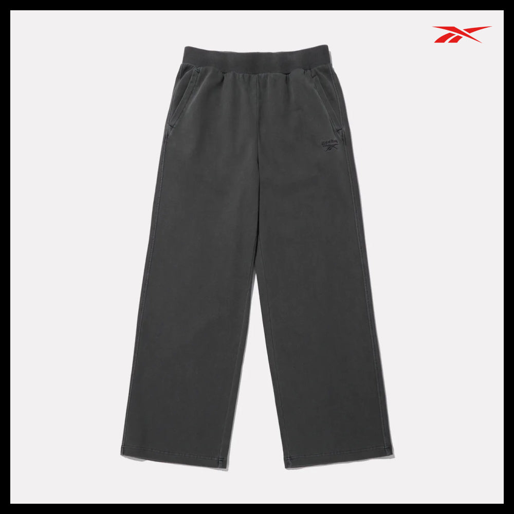 【Reebok】Garment Dyed Relaxed Fit Wide Straight Pants