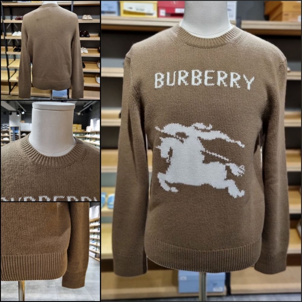 【BURBERRY】Brown knit sweater