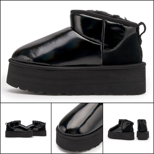【UGG】Ultra Mini Platform High-Shine Black (Women)