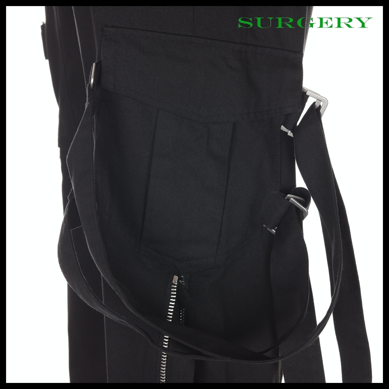 【SURGERY】Bondage Cargo Pants Black