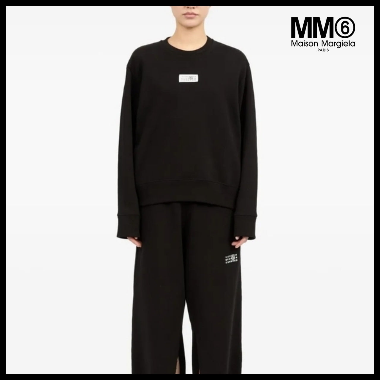 【MM6 Maison Margiela】Black sweatshirt