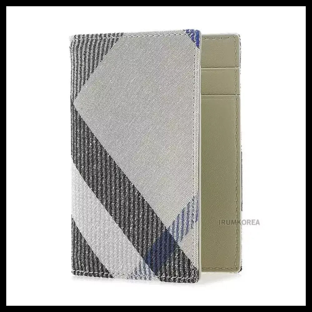【Burberry】Men's Check Folding Card Wallet Classic Check
