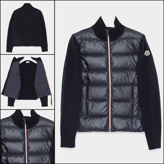 【MONCLER】Patch logo padded wool mix boys jacket