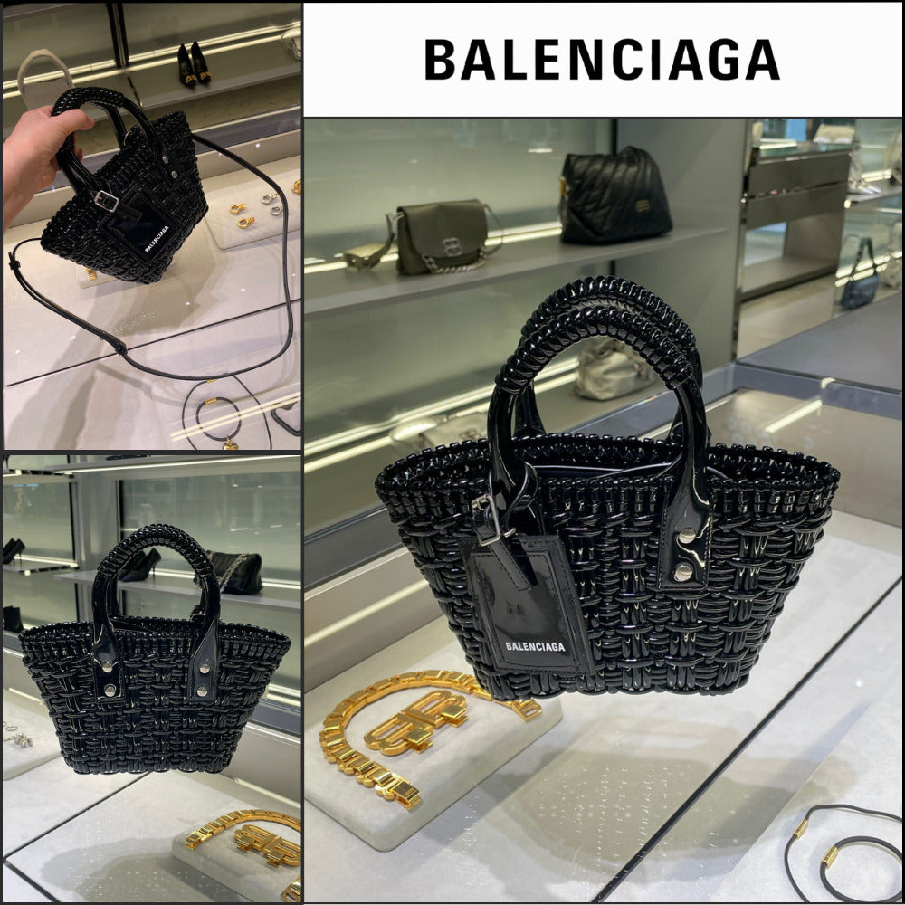 【BALENCIAGA】Bistro Basket with Strap XXS Black