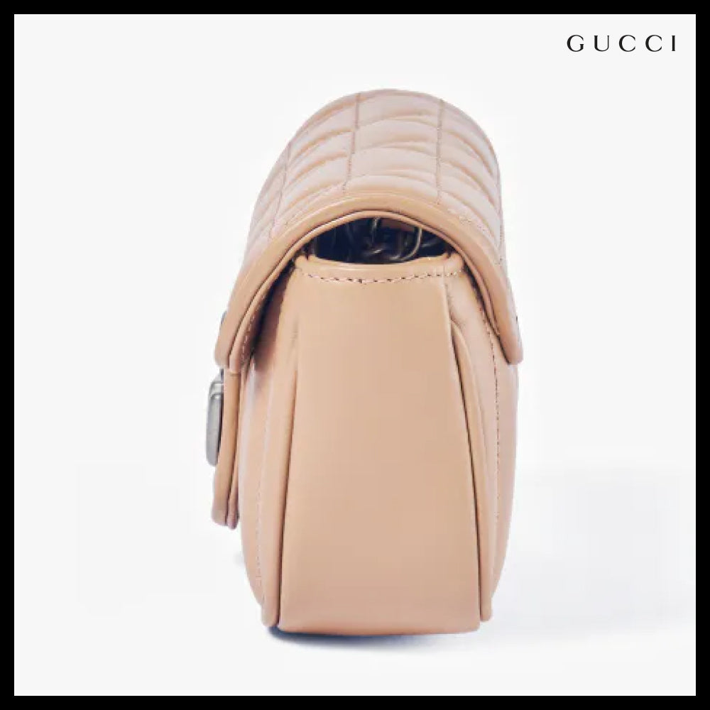 【GUCCI】Matelasse Marmont GG Super Mini Chain Bag shoulder