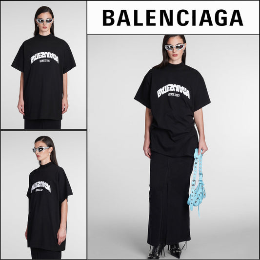【BALENCIAGA】Back Flip T-Shirt Oversized Black