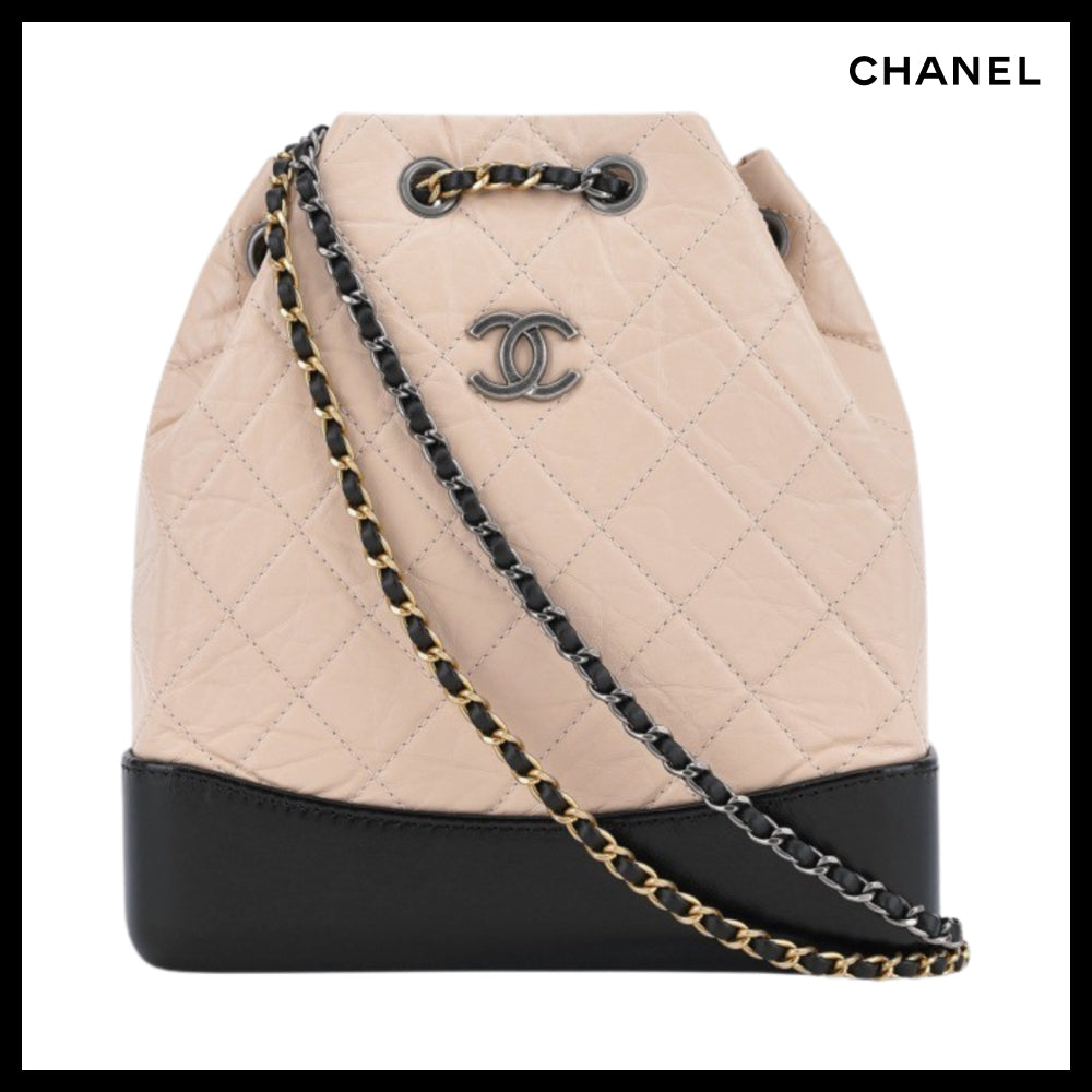 【CHANEL】Small Gabrielle Backpack Aged Calfskin