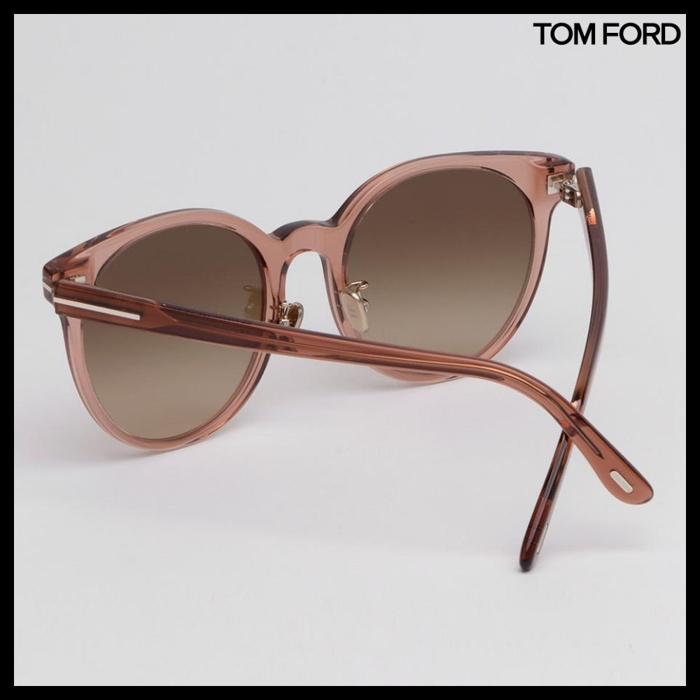 【TOM FORD】Round Horn-Rimmed Sunglasses Asian Fit