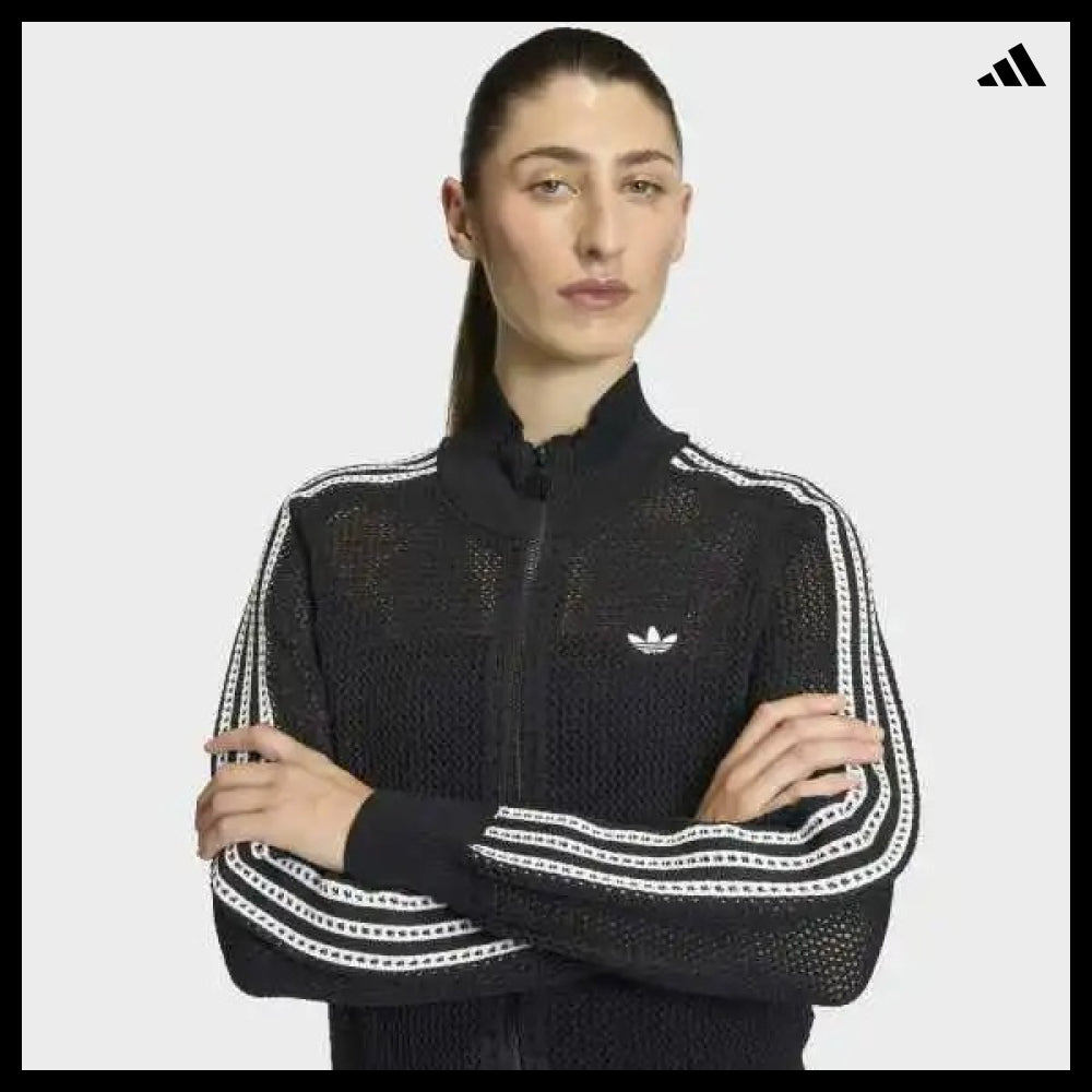 【ADIDAS 】Knit Crochet Firebird Track Top