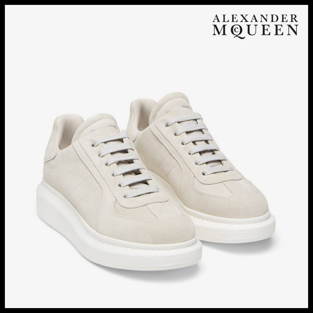 【Alexander Mcqueen】Oversized Sneaker Beige White