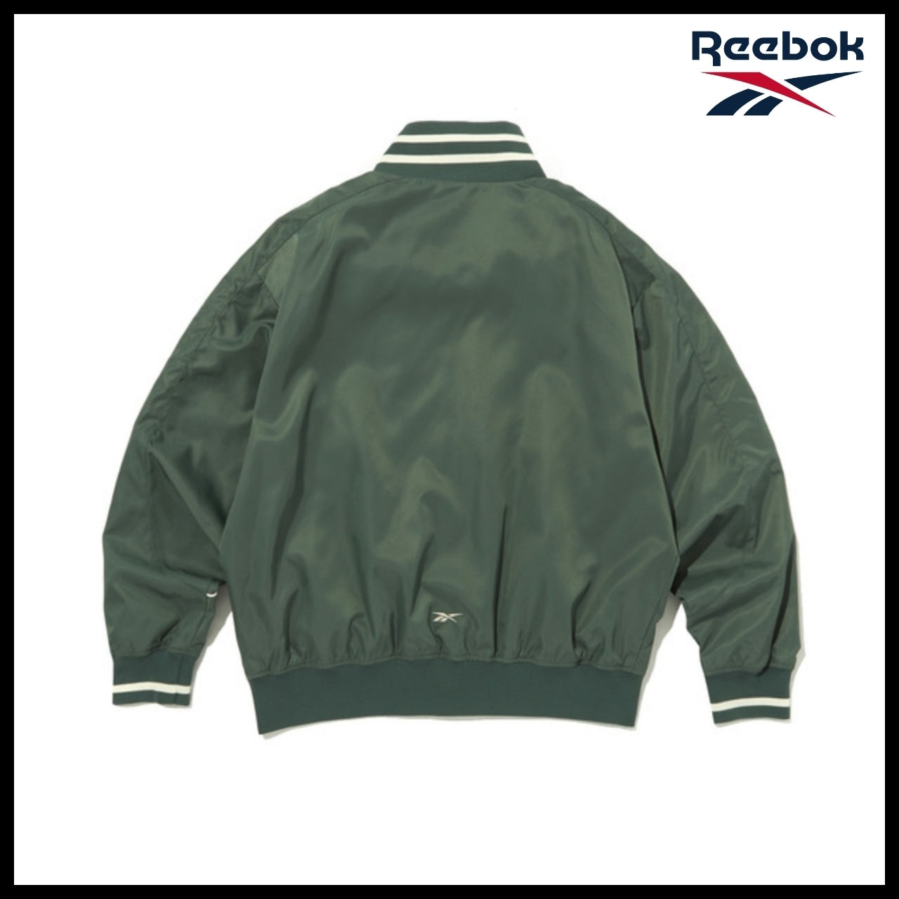 【Reebok】Vector Stadium Varsity Jacket Green