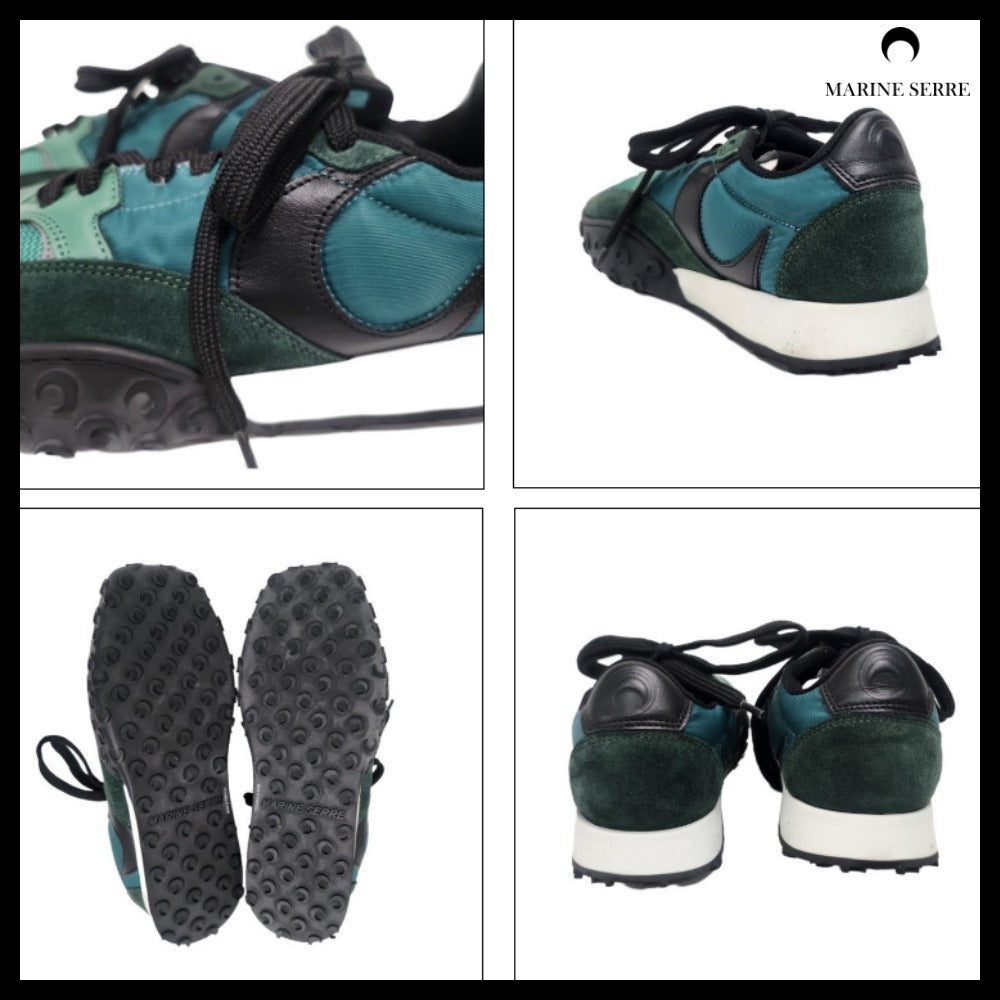 【MARINE SERRE】Women’s Green Moonwalk Sneakers