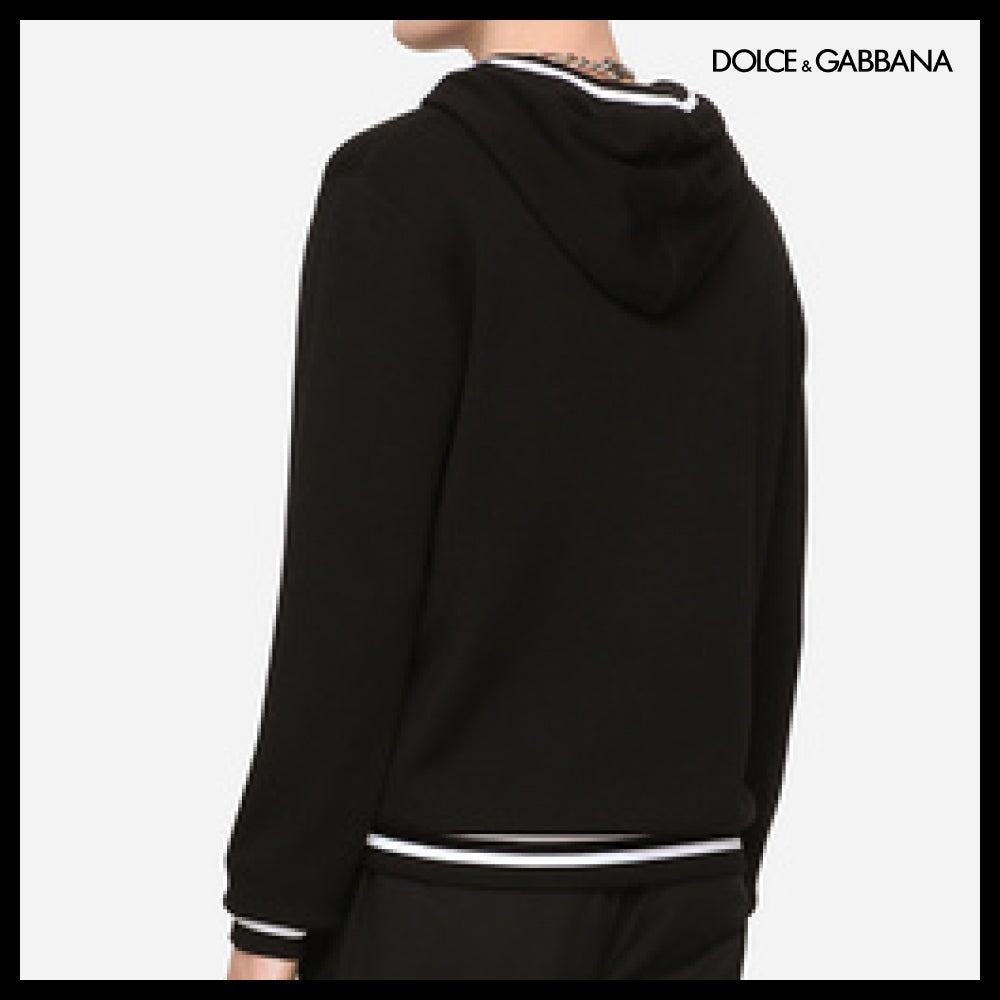 【Dolce & Gabbana】Wool Hoodie with Embroidery