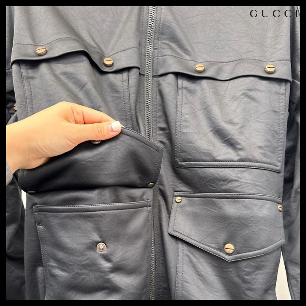 【GUCCI】Vintage Multi-Pocket Detachable Jacket Black