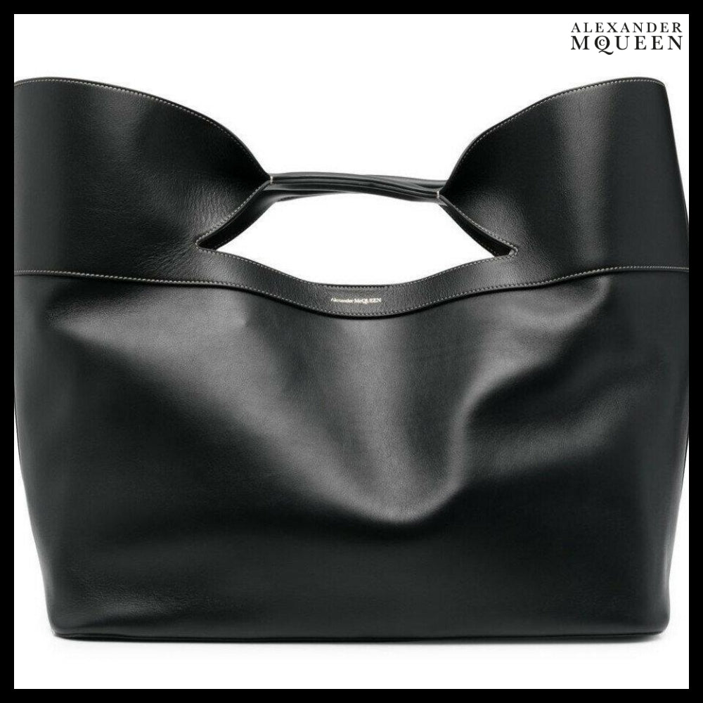 【Alexander Mcqueen】Bow Large Tote Bag Black