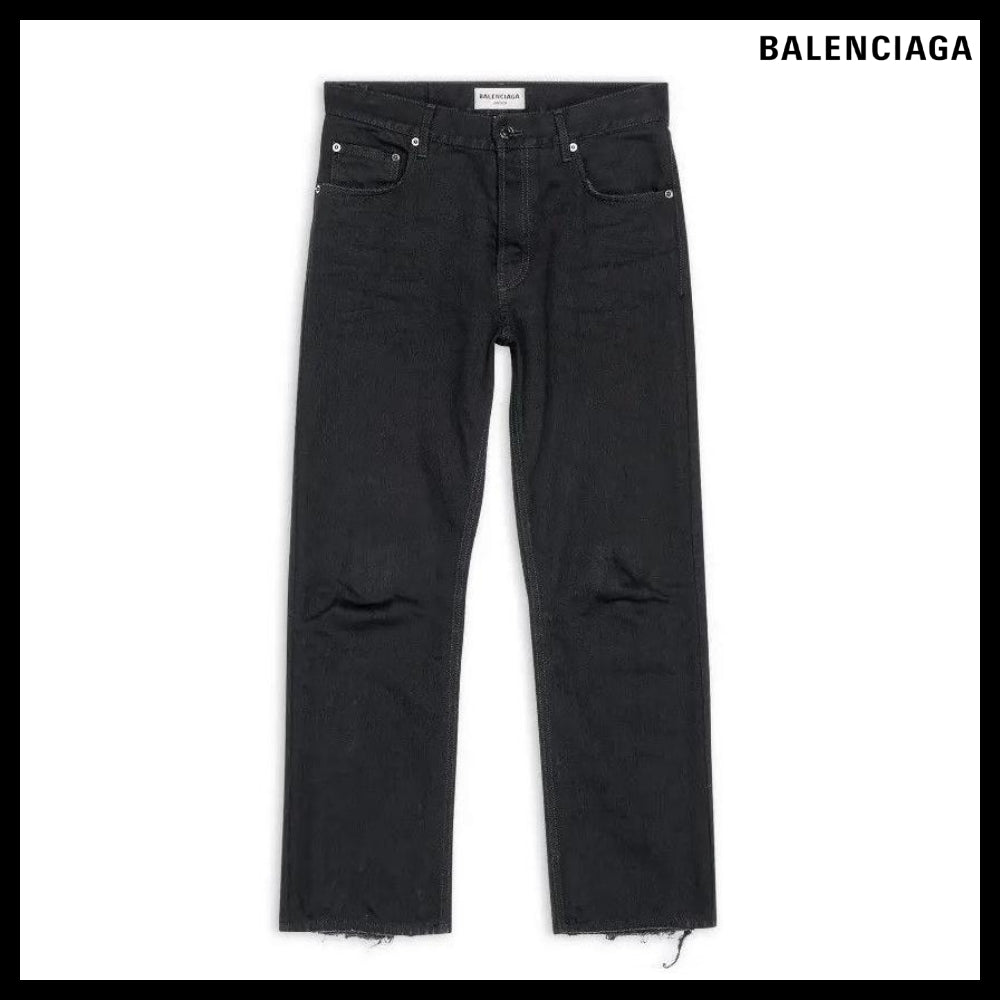 【BALENCIAGA】Slim Fit Trouser Pants Black
