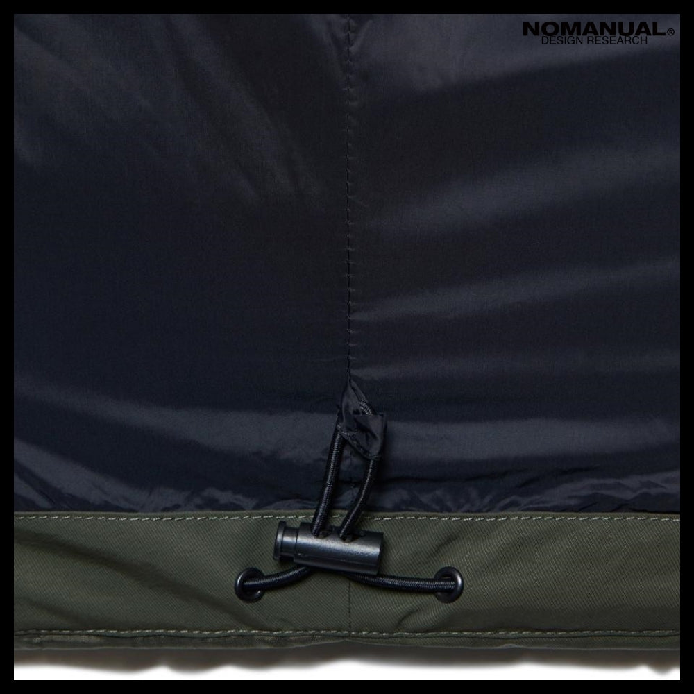 【NOMANUAL】H.C NYLON DOWN JACKET KHAKI
