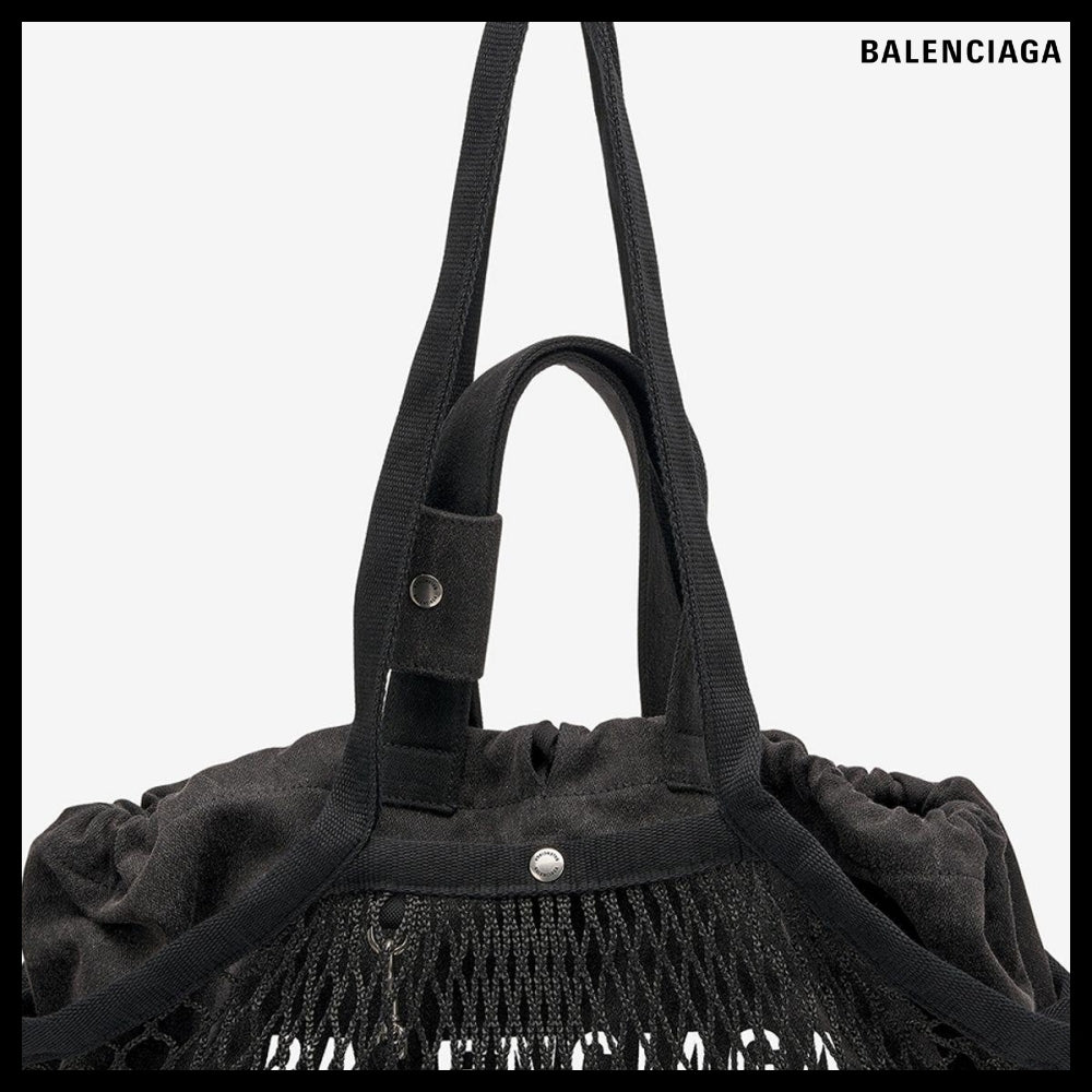 【BALENCIAGA】24/7 Tote Bag Washed Black:White