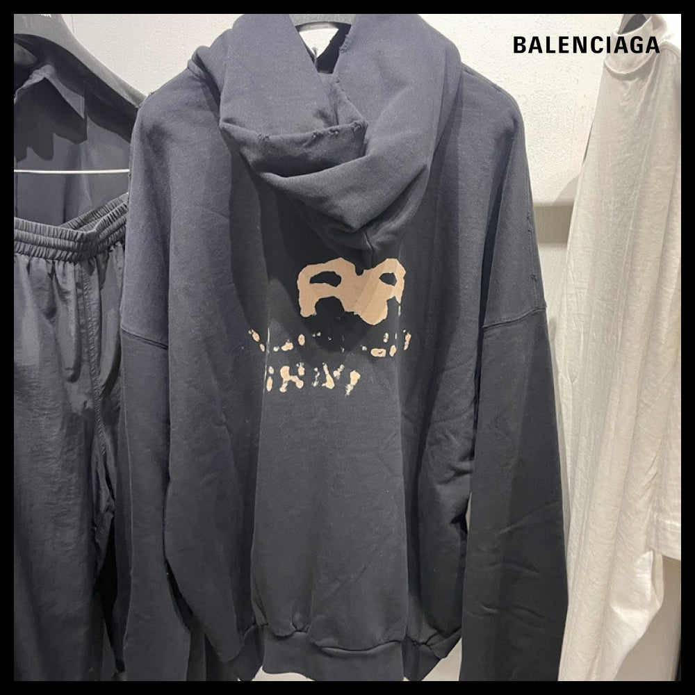 ★Balenciaga アウトレット セール ★Drawn BB Large Fit Hoodie