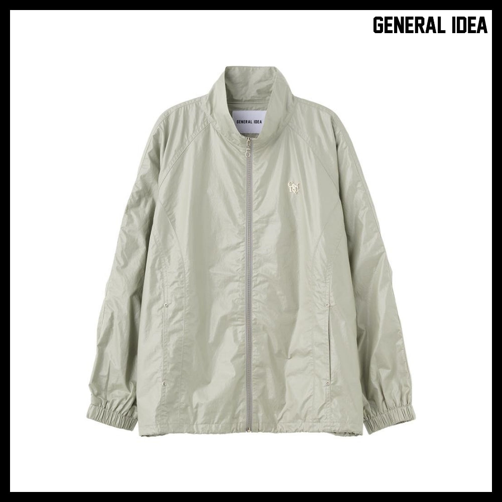 【GENERAL IDEA】グロッシーコーティングジャンパーミントグレー