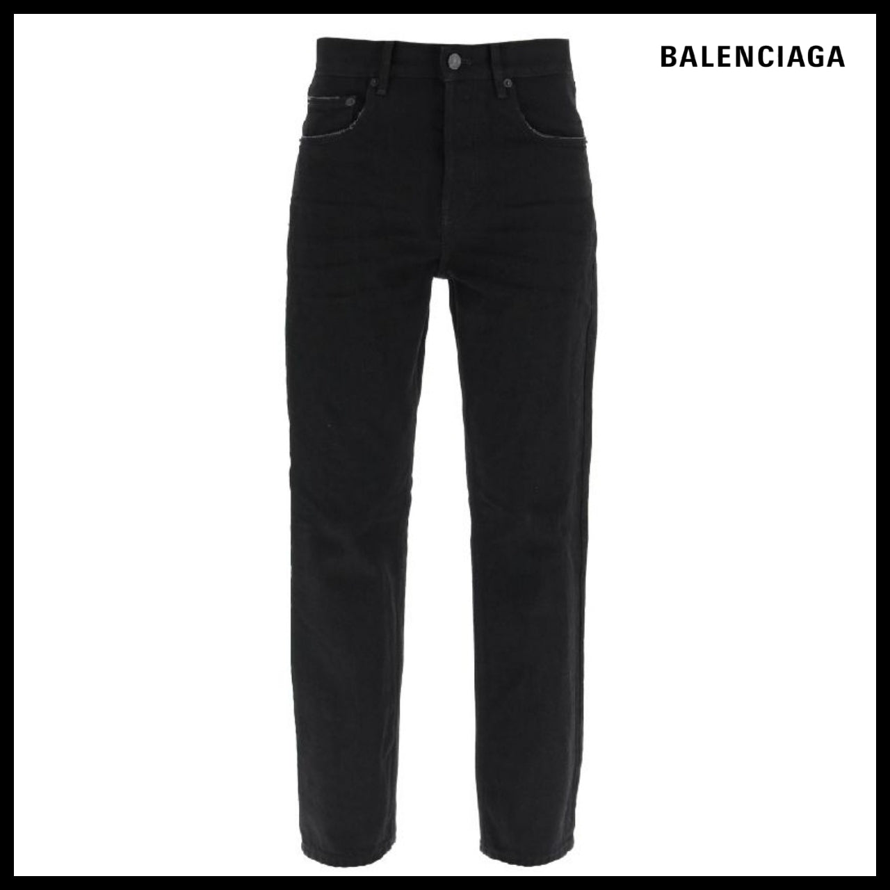【BALENCIAGA】Destroyed Japanese Denim Pants