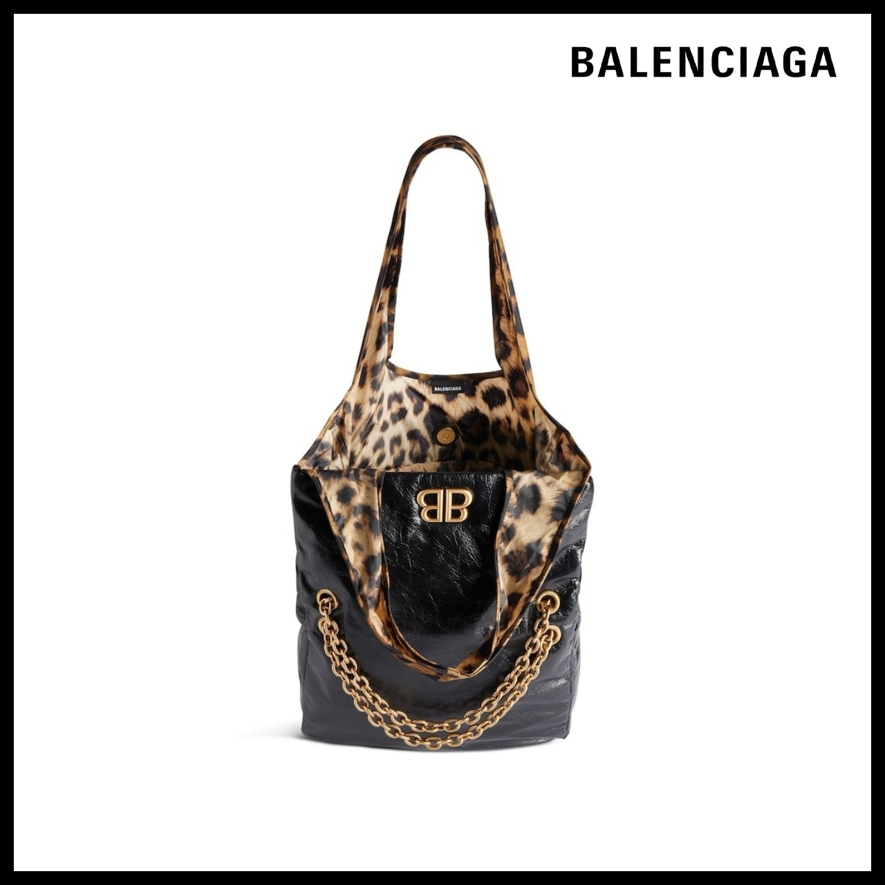 【BALENCIAGA】Monaco Small Chain Bag Plus Black