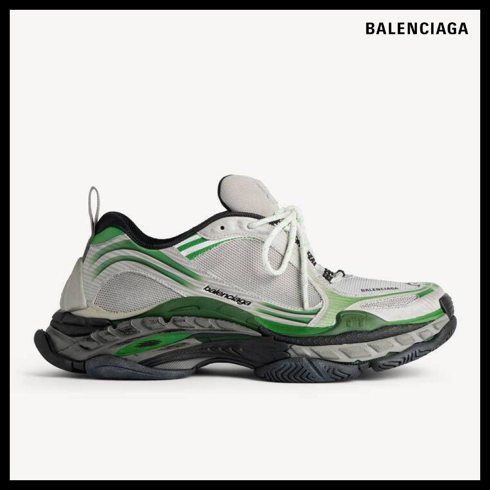【BALENCIAGA】Triple S2 Sneakers Grey Green