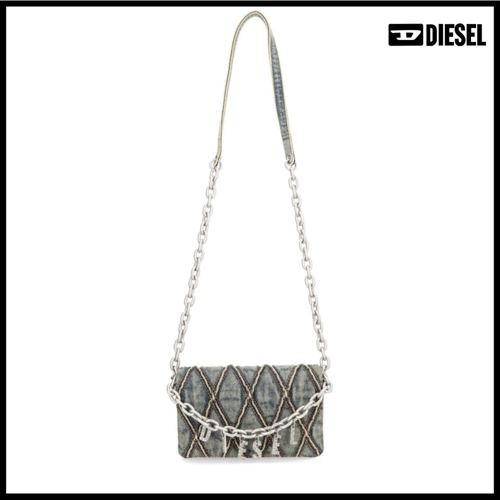 【DIESEL】Grey Utility Shoulder Bag