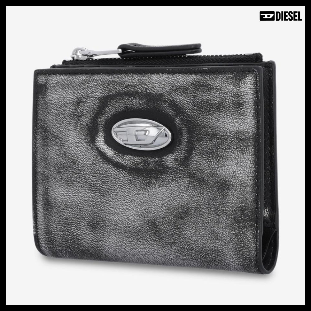 【DIESEL】Play Bifold II Wallet Black Silver