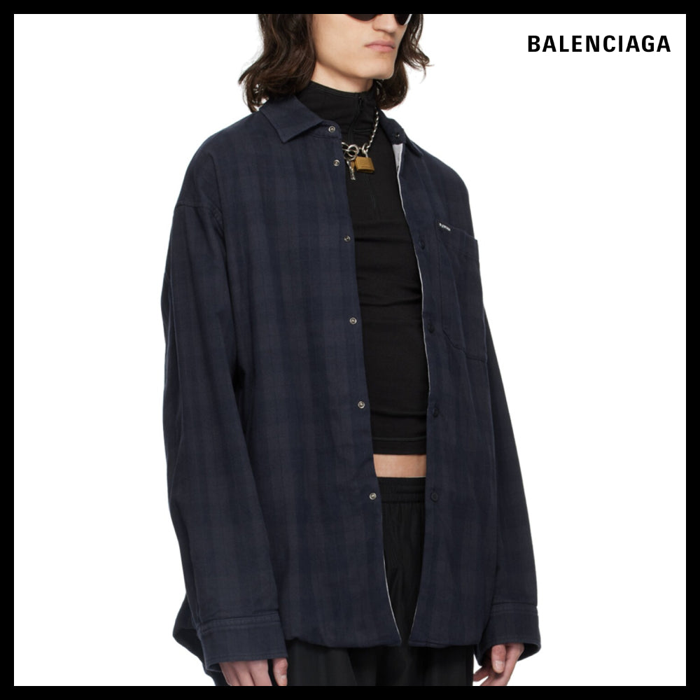 【BALENCIAGA】Lined Shirt Oversized