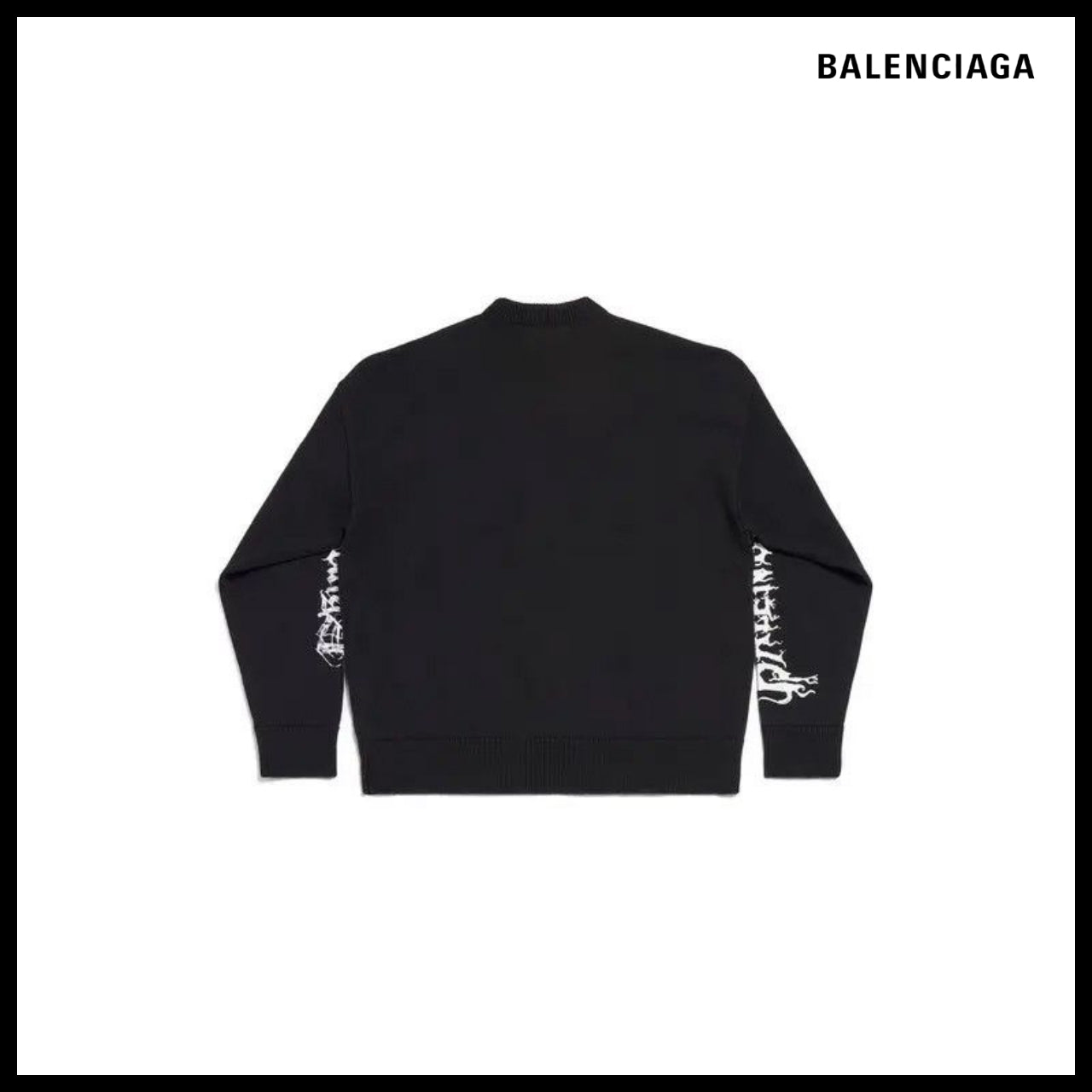 【BALENCIAGA】DIY Metal Sweater Black