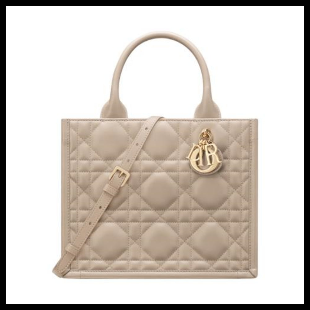 【Dior】Small Book Tote Powder Beige