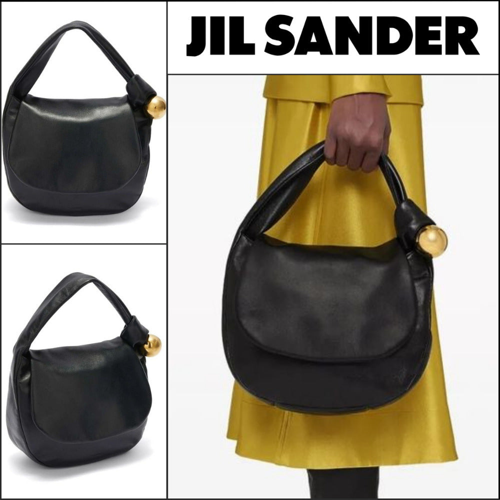 【正規品】【Jil Sander】Black Sphere Handbag