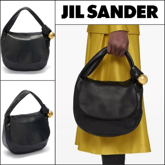 【正規品】【Jil Sander】Black Sphere Handbag