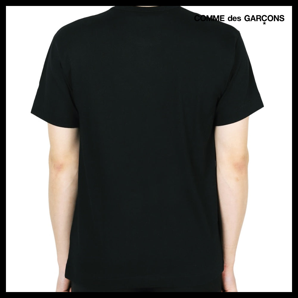【COMME des GARCONS】 Mens Red Heart Printing Short Sleeve