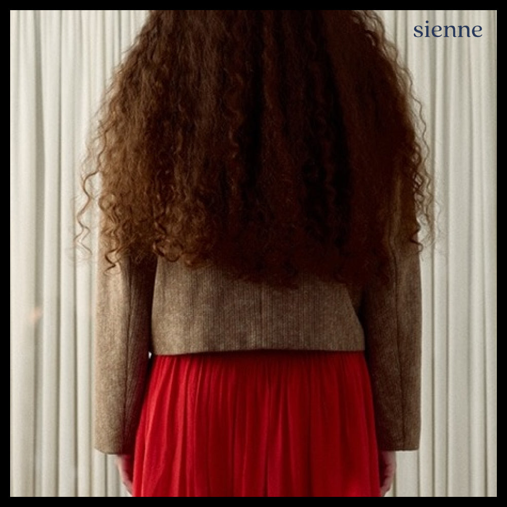 【SIENNE】German Knitted Jacket Brown