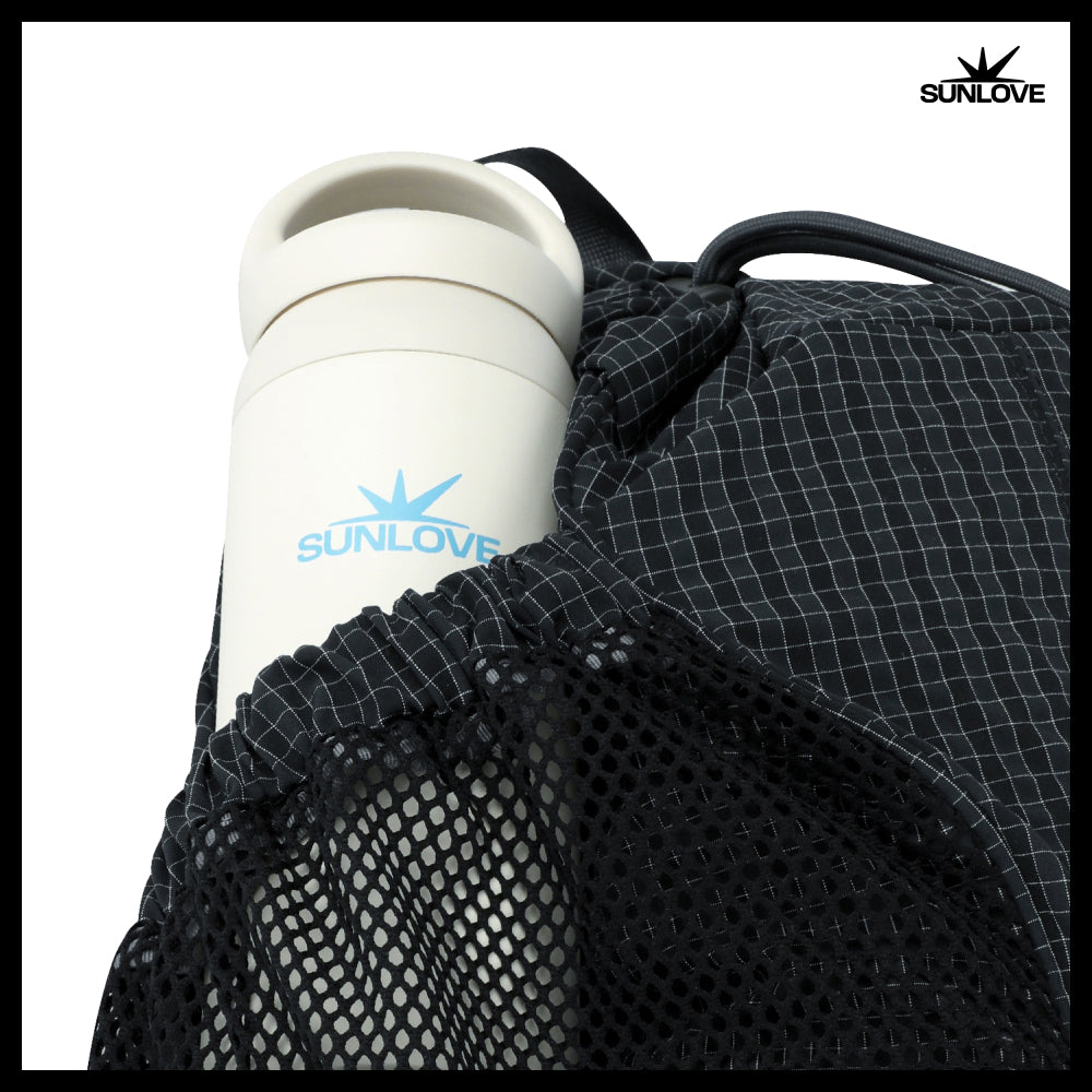 【SUNLOVE】Tourer Gym Sack Black Grid