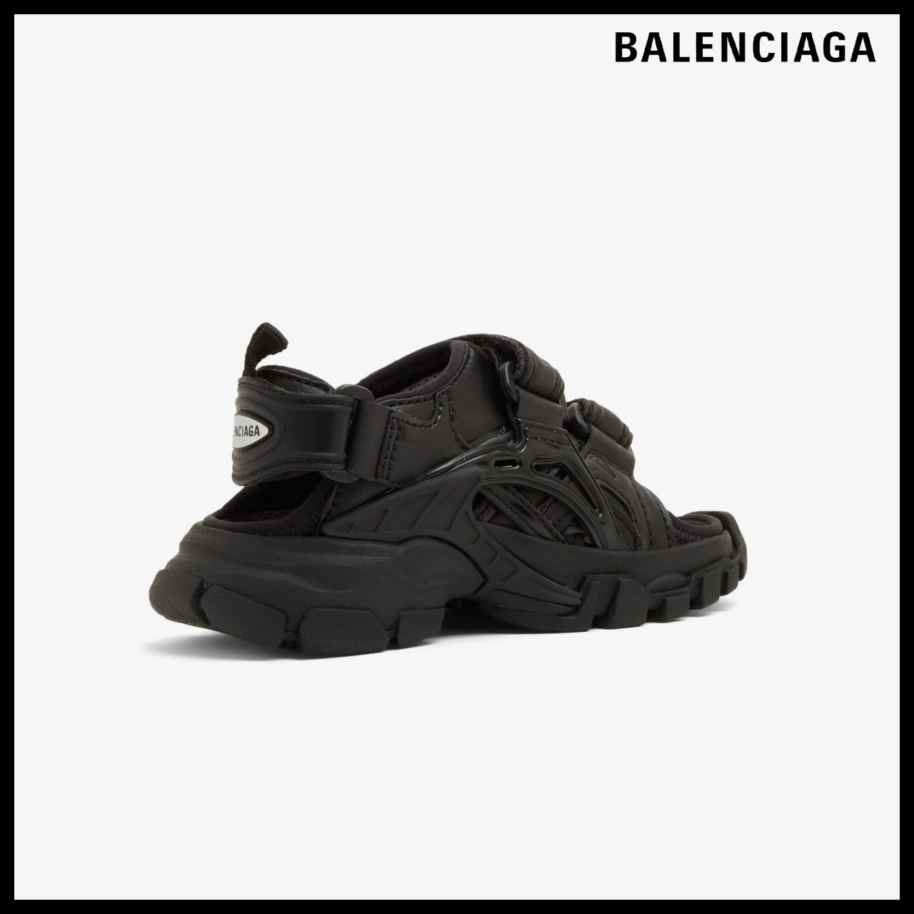 【BALENCIAGA】Kids Track Sandal Black