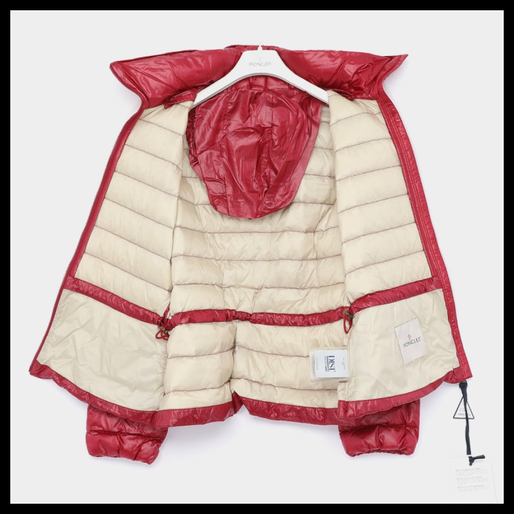 【MONCLER】Patch logo hooded padded girls jacket