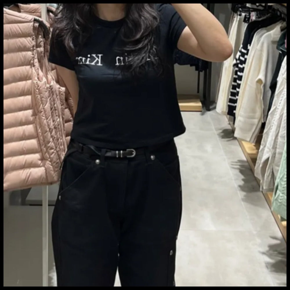 【Matin Kim】MATIN LOGO CROP TOP 2 Colors