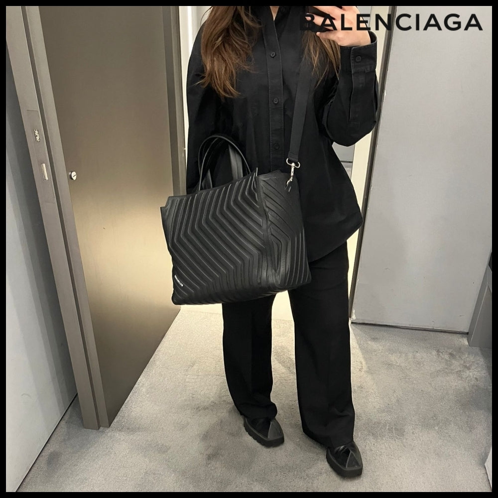 【BALENCIAGA】Car Medium East-West Tote Bag With Strap