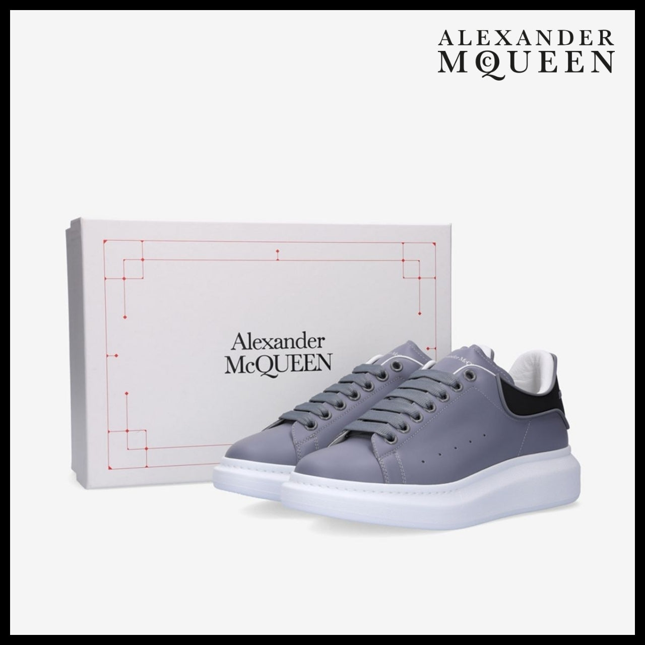 【Alexander Mcqueen】Larry Oversized Sneaker Gun Grey
