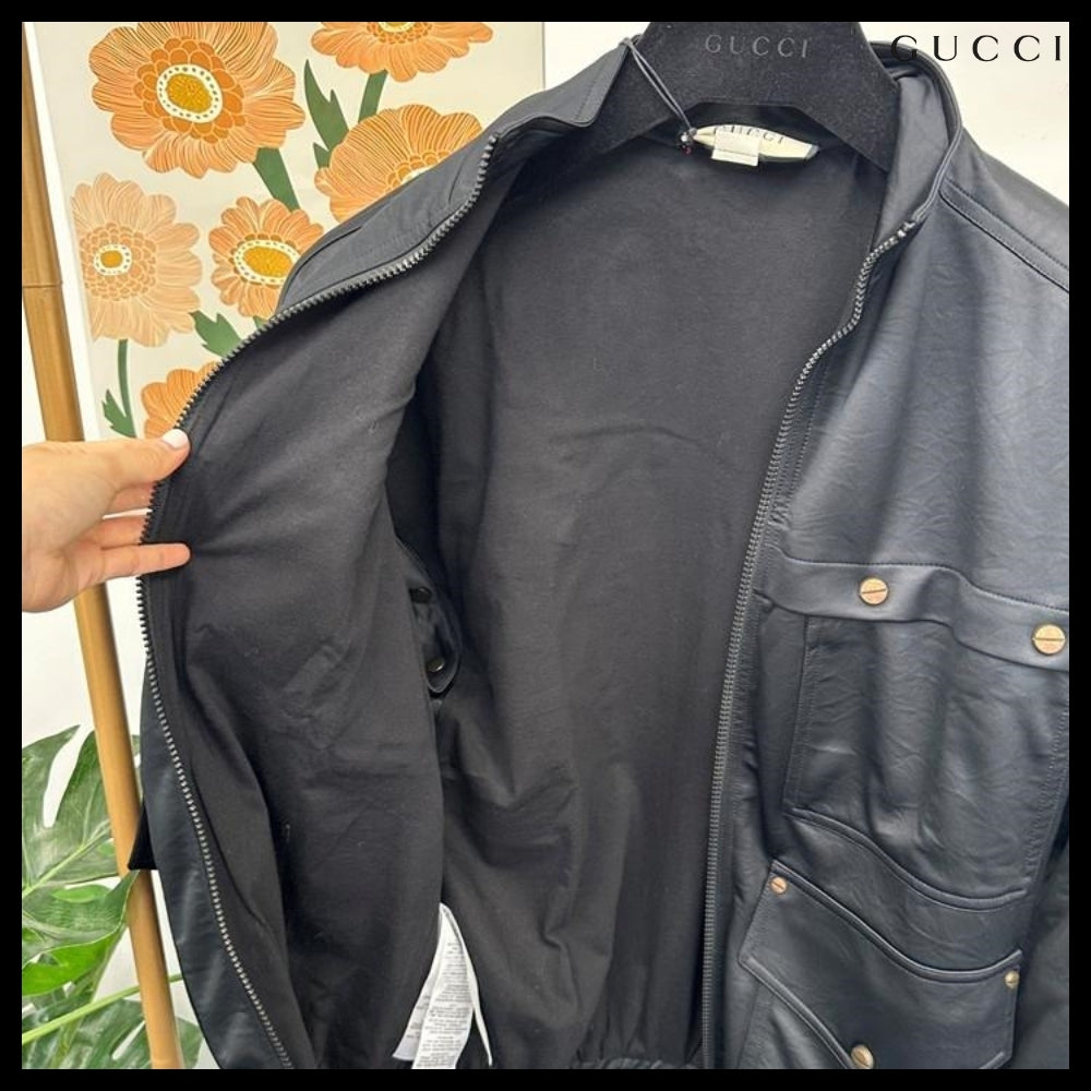 【GUCCI】Vintage Multi-Pocket Detachable Jacket Black