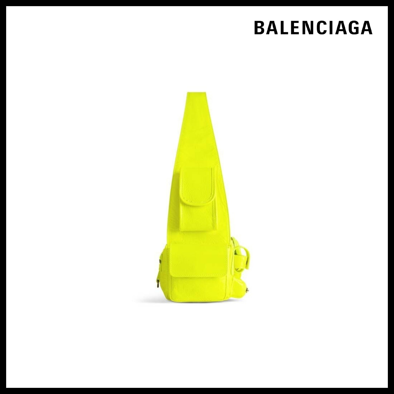 【BALENCIAGA】Superbusy XS Sling Bag Fluo Yellow
