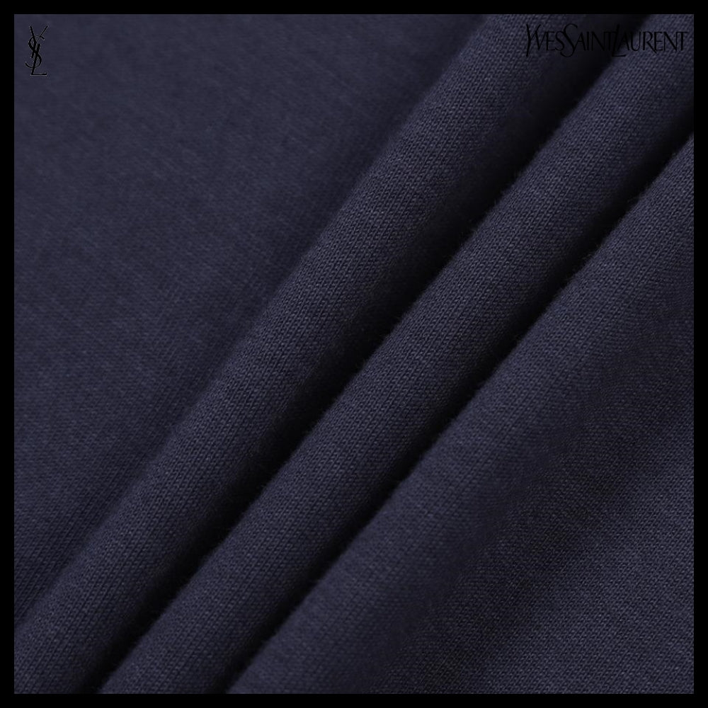 【Saint Laurent】コル・ロンド Tシャツ マリン:ナチュラル
