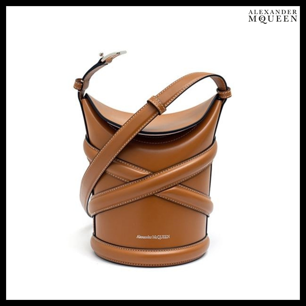 【Alexander Mcqueen】Small Curve Bag Brown