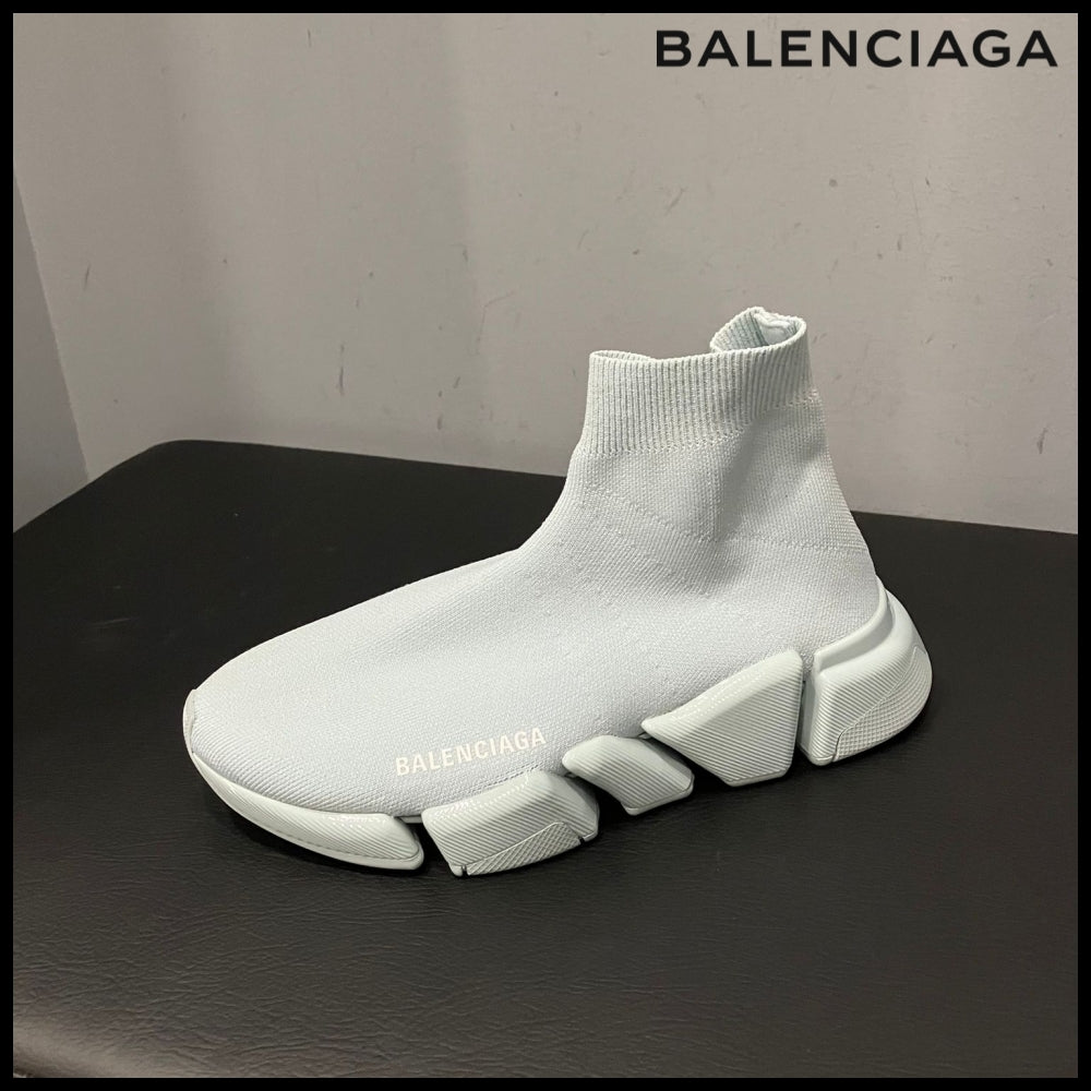 【BALENCIAGA】Speed 2.0 Light Knit Recycled Glossy Aqua