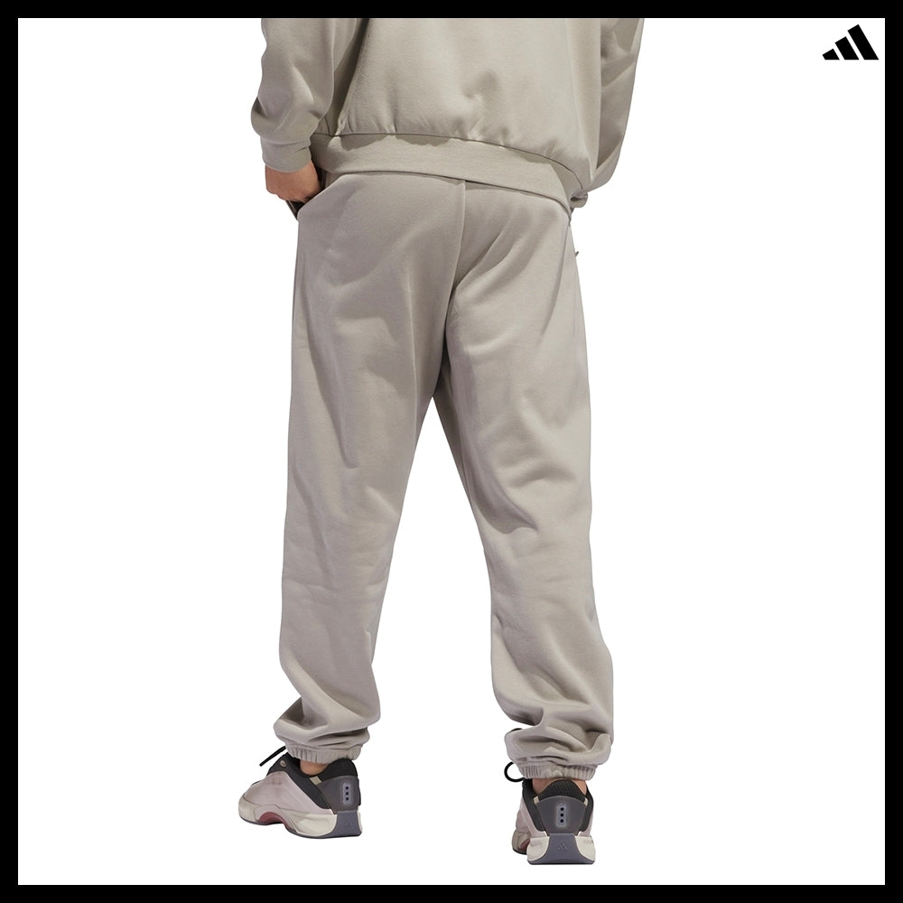 【ADIDAS】 Basketball Fleece Jogger Pants Putty Beige